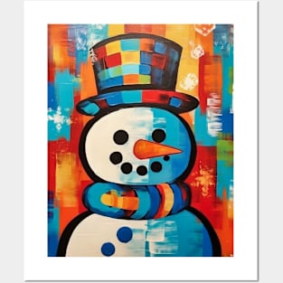 Pop Art Snowman Posters and Art